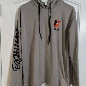 Gray Orioles Hoodie with Logo